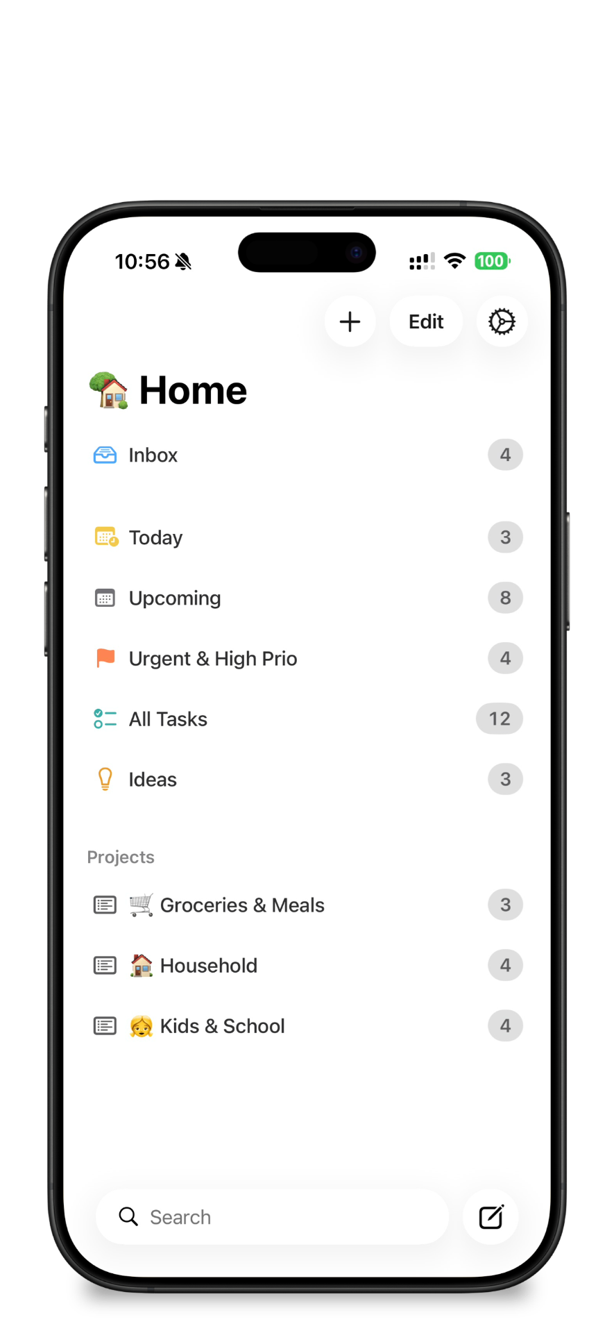 Orion Tasks home — your spaces